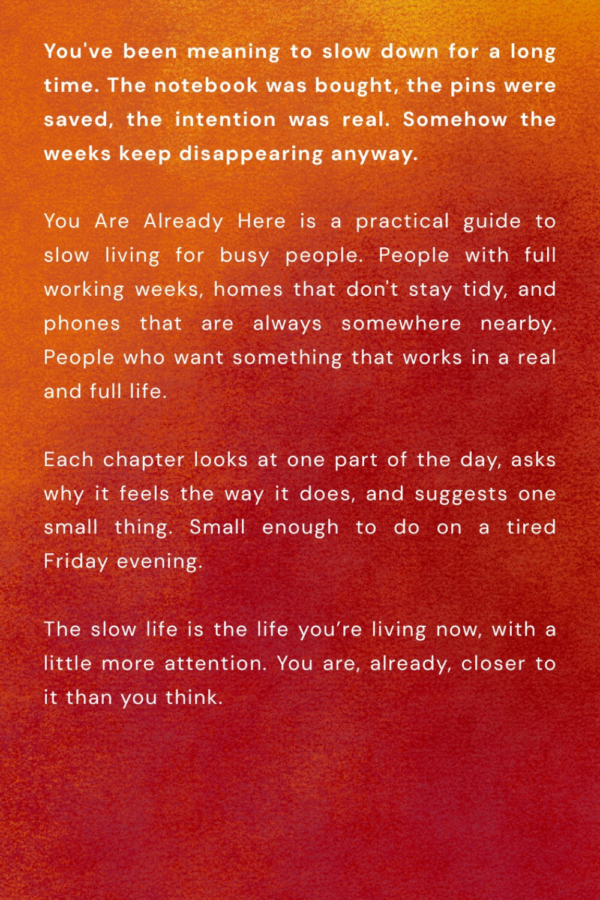 You Are Already Here - A Guide To Slow Living For Busy People